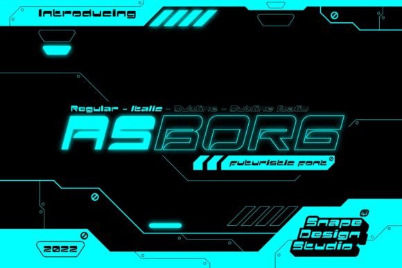 Asborg: A Futuristic Font for Bold Designs