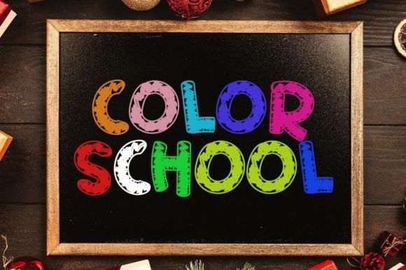 Color School: A Vibrant Font for Playful and Authentic Designs