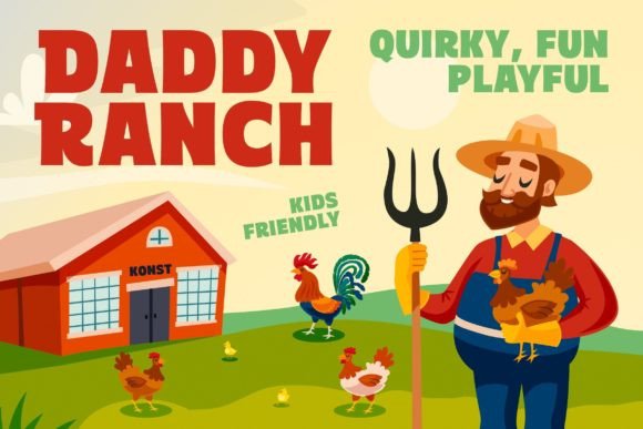 Daddy Ranch: A Joyful Font for Creative Expression