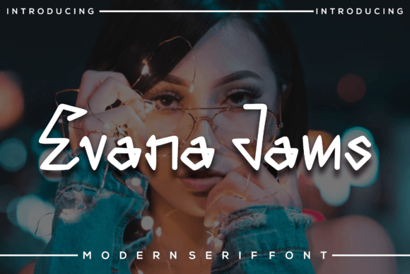Evana Jams: A Whimsical Font for Trendy Designs