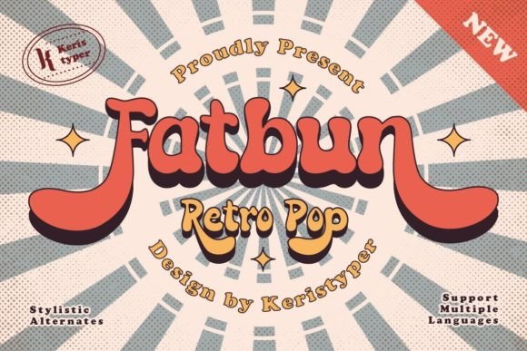 Fatbun: Bold Retro Type for Creative Expression