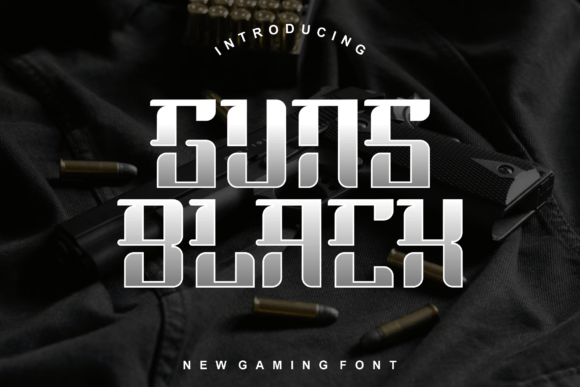 Guns Black: A Modern Display Font for Designers