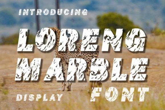 Loreng Marble: A Unique Display Font That Elevates Creative Ideas