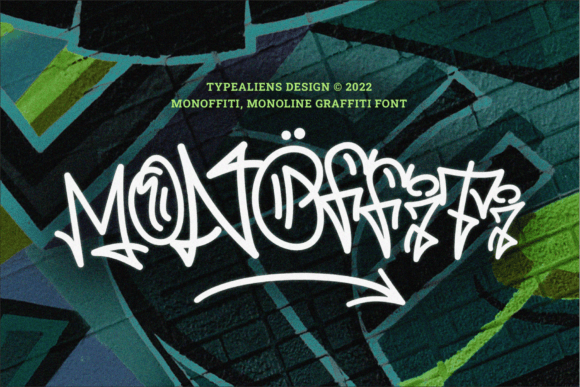 Monoffiti: A Modern Font for Urban Art and Creative Expression