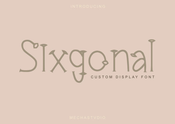 Sixgonal: A Versatile Display Font for Creative Projects