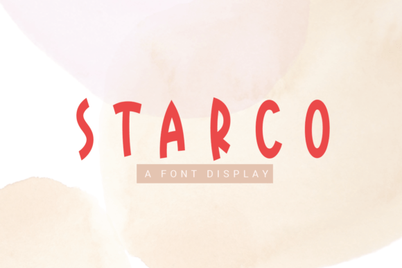 Starco: A Sweet and Friendly Display Font for Creative Projects