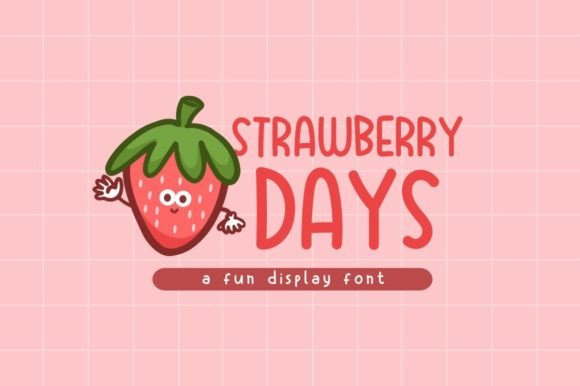 Strawberry Days: A Playful Font for Creative Projects