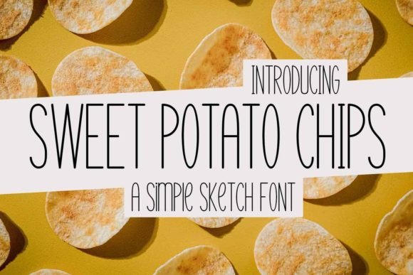 Sweet Potato Chips: A Unique Display Font for Creative Projects