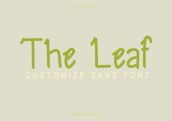 The Leaf: A Playful Display Font for Creative Projects