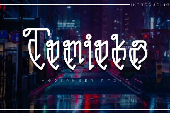 Tomioka: A Bold and Elegant Serif Display Font for Every Project