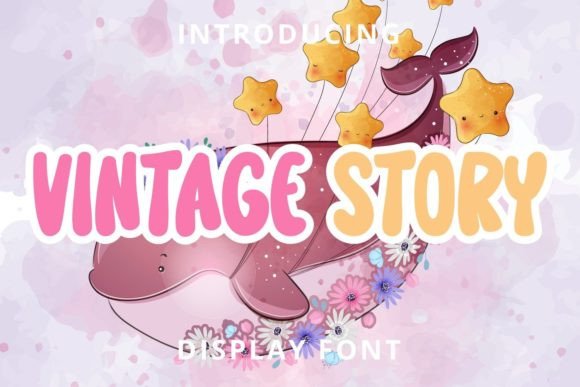 Vintage Story: A Playful and Authentic Display Font for Creative Projects