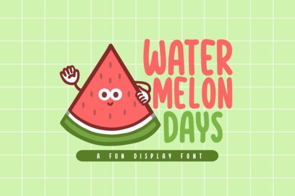 Watermelon Days: A Playful Font for Creative Workflows